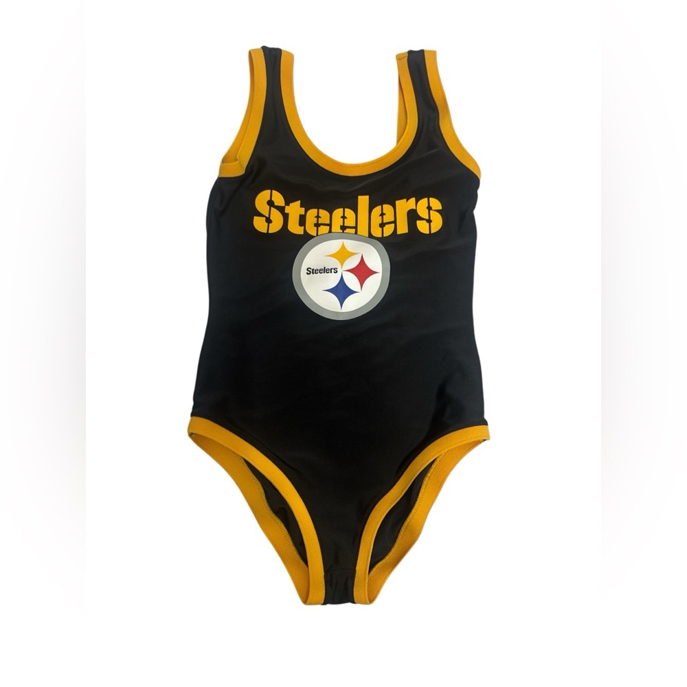 NFL Steelers Black and Yellow Team Apparel Swim